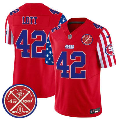 49ers American Style Vapor Limited Jersey - All Stitched