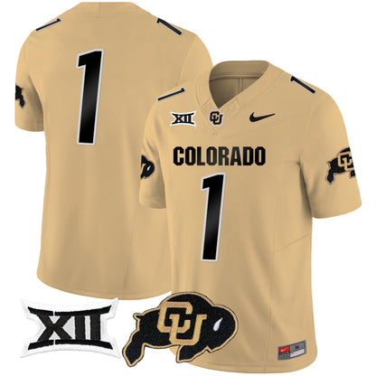 Colorado Buffaloes Vapor Limited Jersey V2 - Big 12 XII Patch - All Stitched