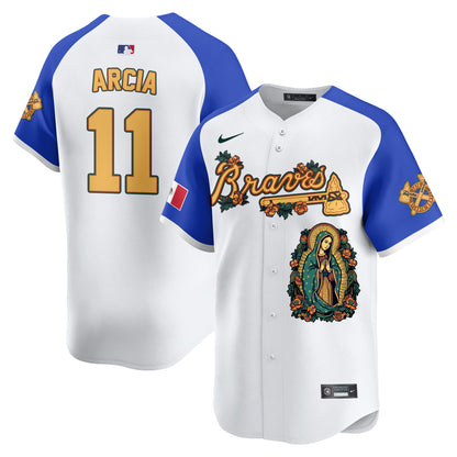 Braves Mexico Guadalupe Vapor Premier Limited Jersey - Printed