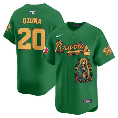 Braves Mexico Guadalupe Vapor Premier Limited Jersey - Printed