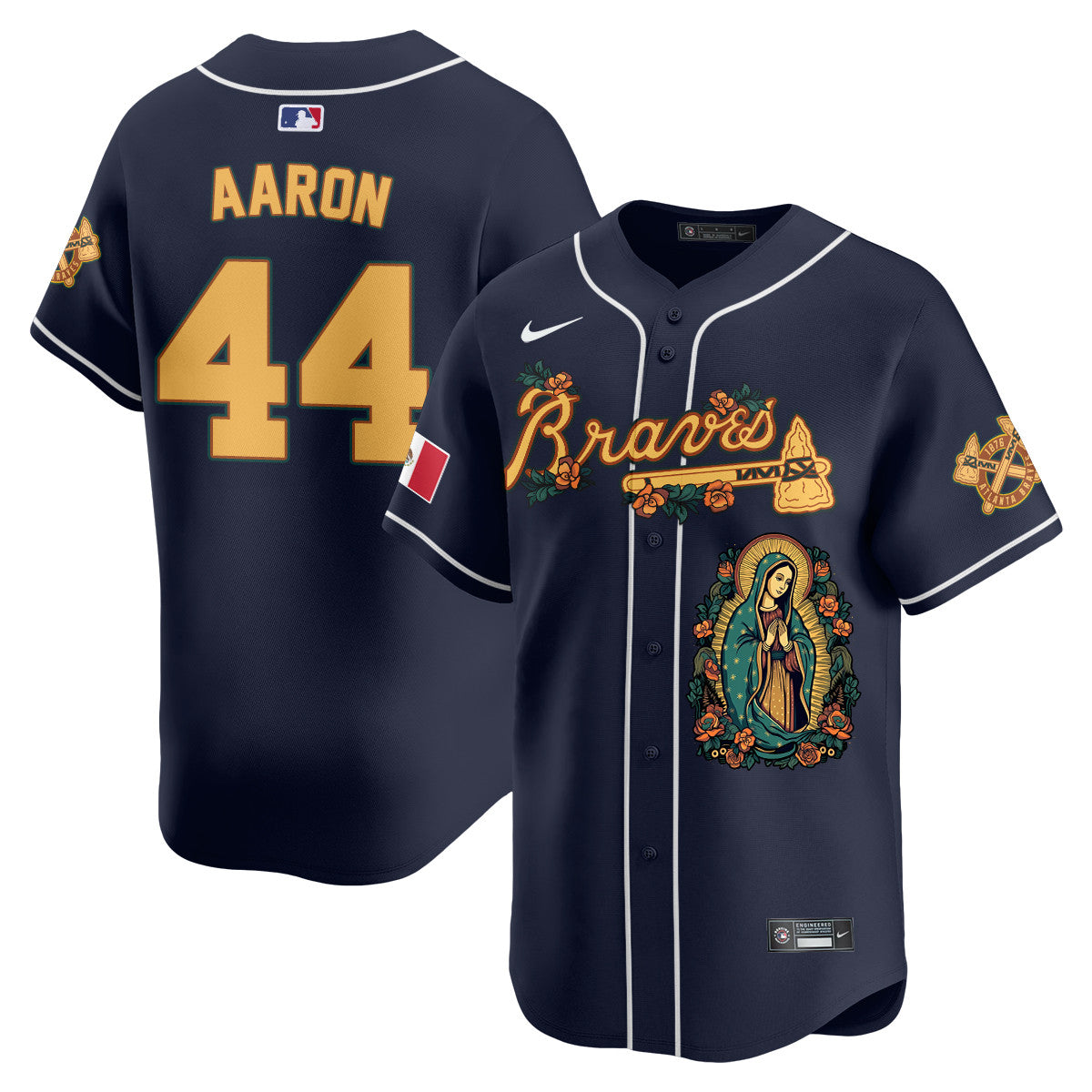 Braves Mexico Guadalupe Vapor Premier Limited Jersey - Printed