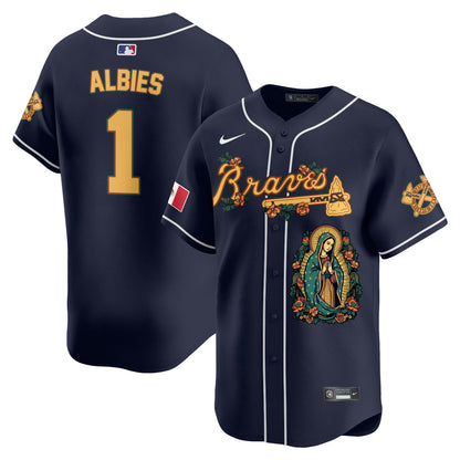 Braves Mexico Guadalupe Vapor Premier Limited Jersey - Printed