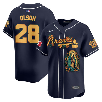 Braves Mexico Guadalupe Vapor Premier Limited Jersey - Printed