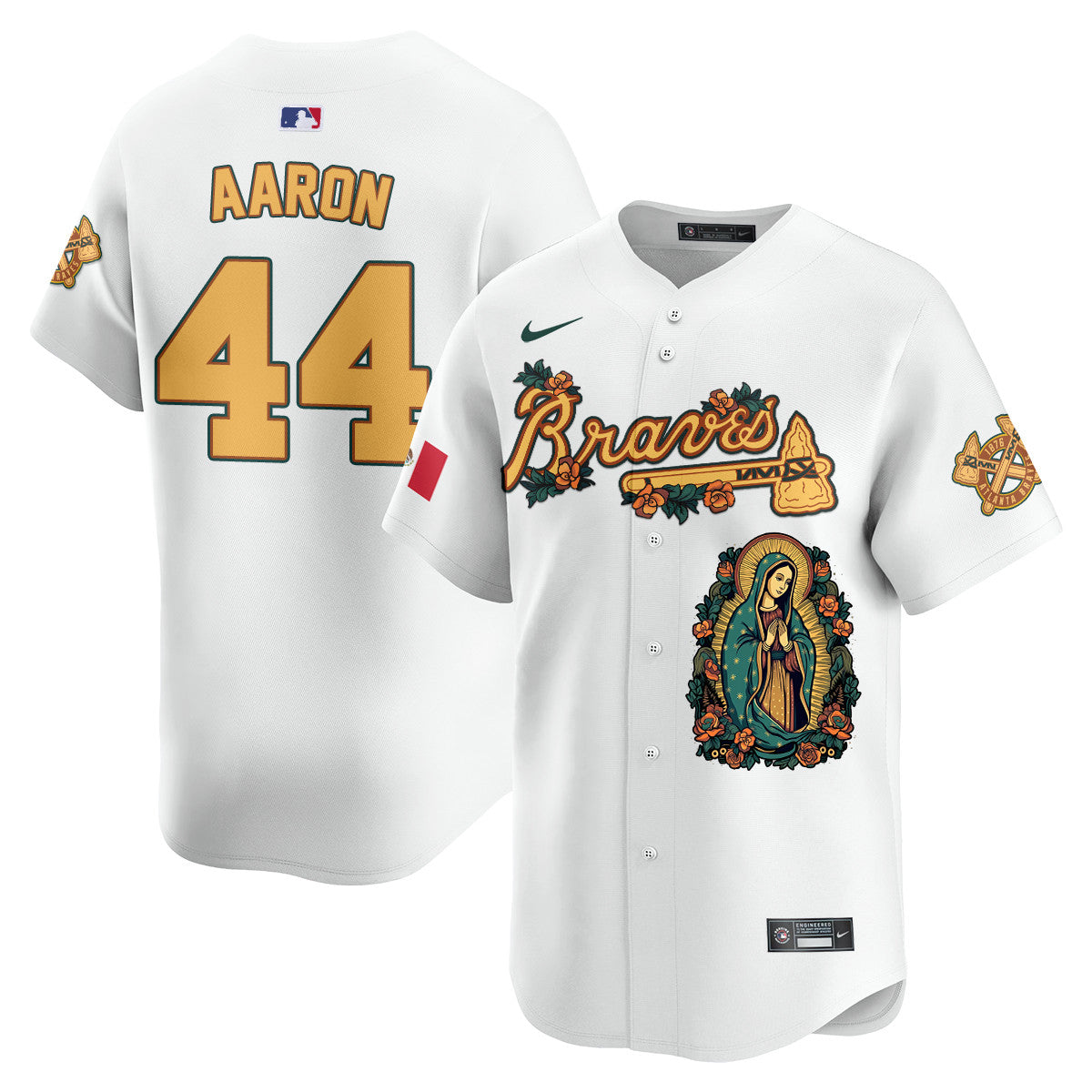 Braves Mexico Guadalupe Vapor Premier Limited Jersey - Printed