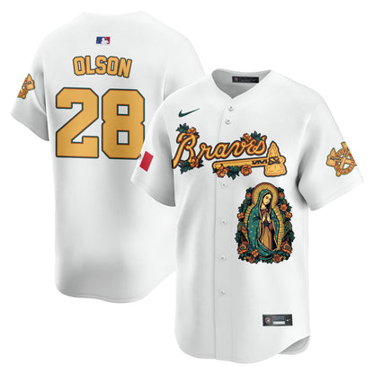 Braves Mexico Guadalupe Vapor Premier Limited Jersey - Printed