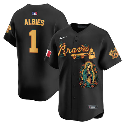 Braves Mexico Guadalupe Vapor Premier Limited Jersey - Printed