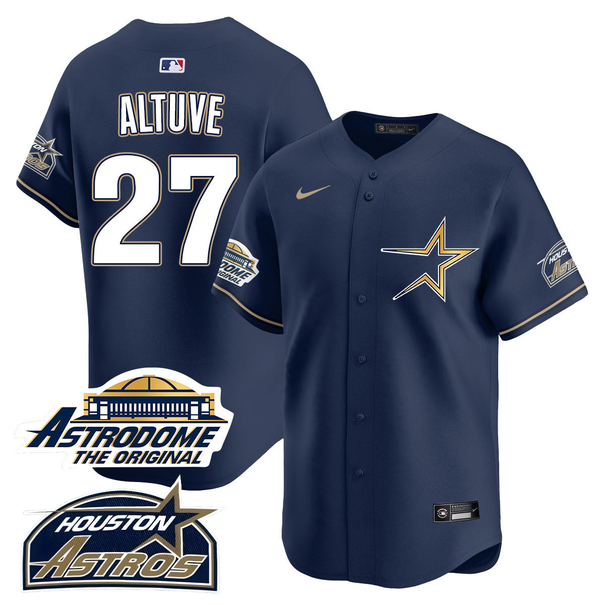 Astros Throwback Jersey - All Stitched - 25 Years Of History