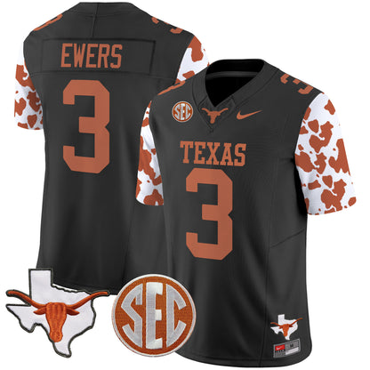 Texas Longhorns Cow Spots Vapor Limited Jersey - All Stitched