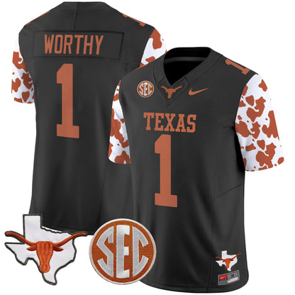 Texas Longhorns Cow Spots Vapor Limited Jersey - All Stitched