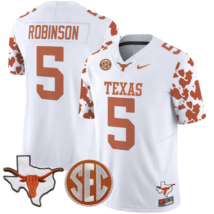 Texas Longhorns Cow Spots Vapor Limited Jersey - All Stitched