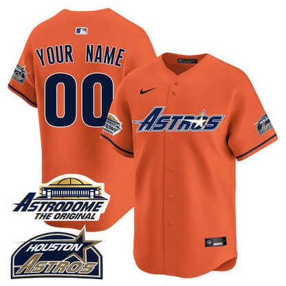 Custom Astros Throwback Jersey N1 - All Stitched - 25 Years Of History