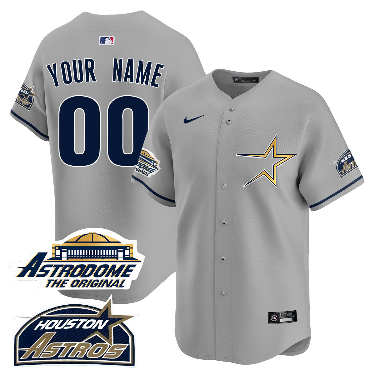 Custom Astros Throwback Jersey - All Stitched - 25 Years Of History