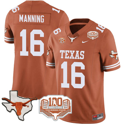Texas Longhorns 2024 Vapor Jersey - 100 years of Darrell K Royal - All Stitched