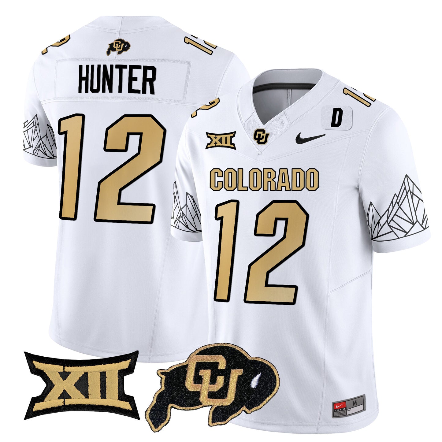 Colorado Buffaloes Vapor Limited Jersey V3 - Big 12 XII Patch - All Stitched