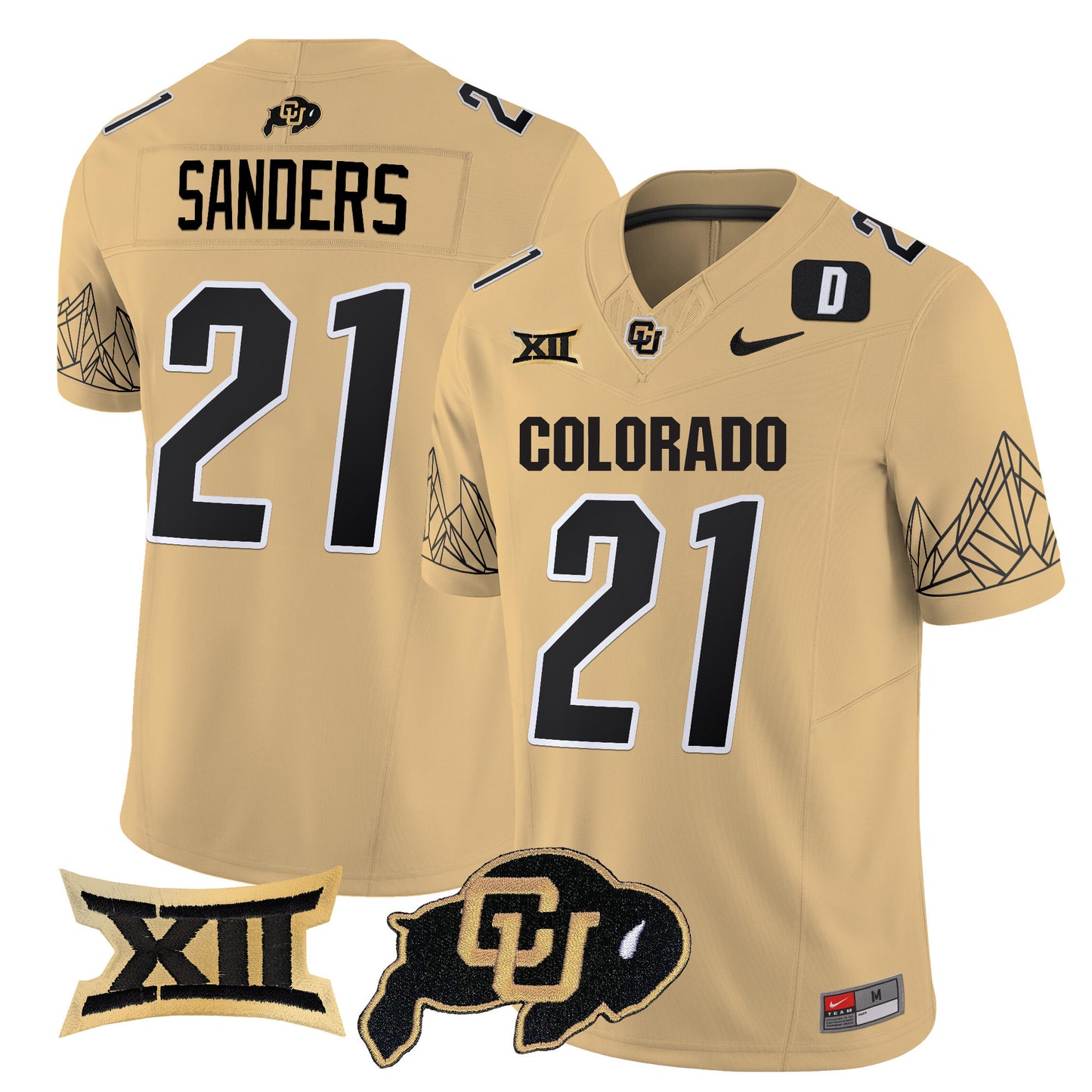 Colorado Buffaloes Vapor Limited Jersey V3 - Big 12 XII Patch - All Stitched