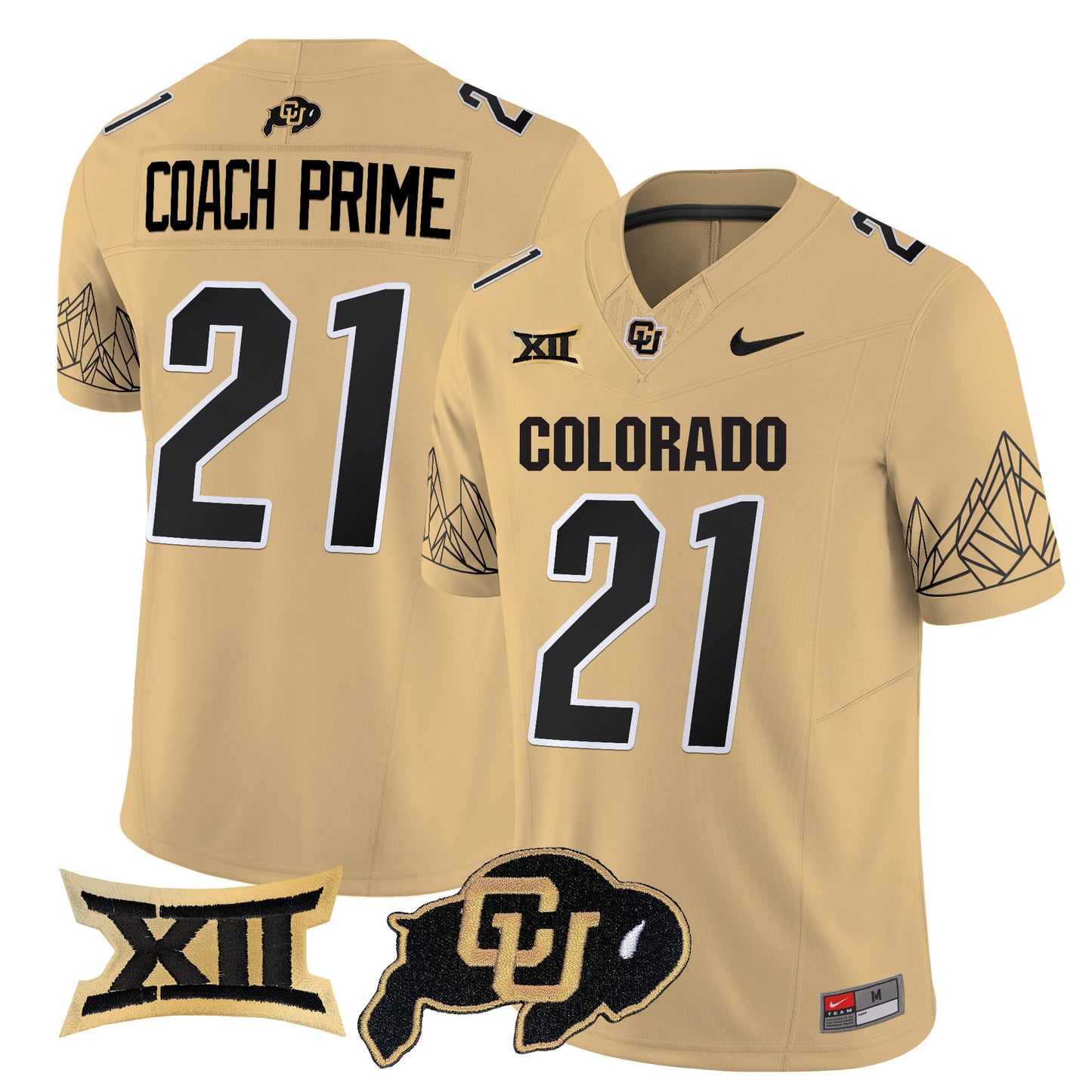 Colorado Buffaloes Vapor Limited Jersey V3 - Big 12 XII Patch - All Stitched