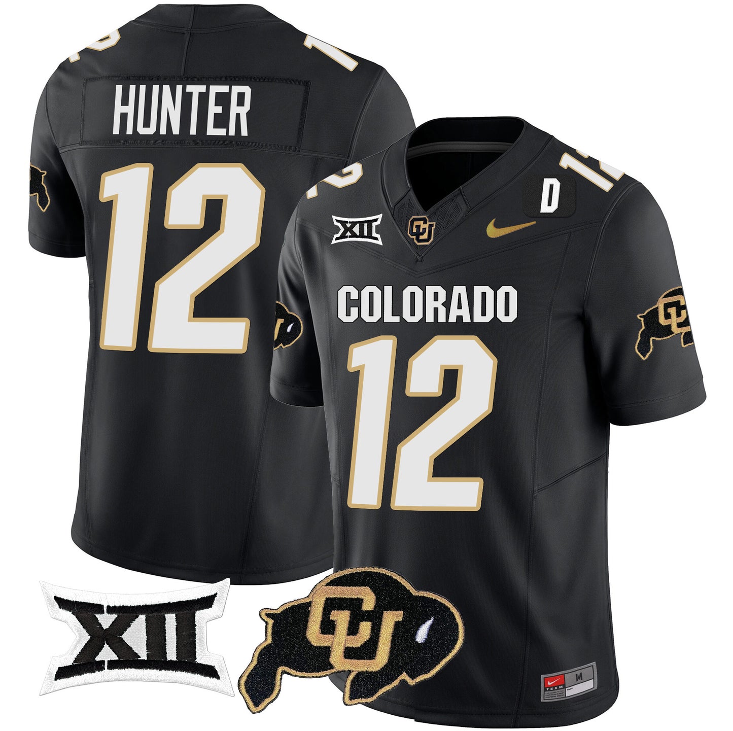 Colorado Buffaloes Vapor Limited Jersey V2 - Big 12 XII Patch - All Stitched