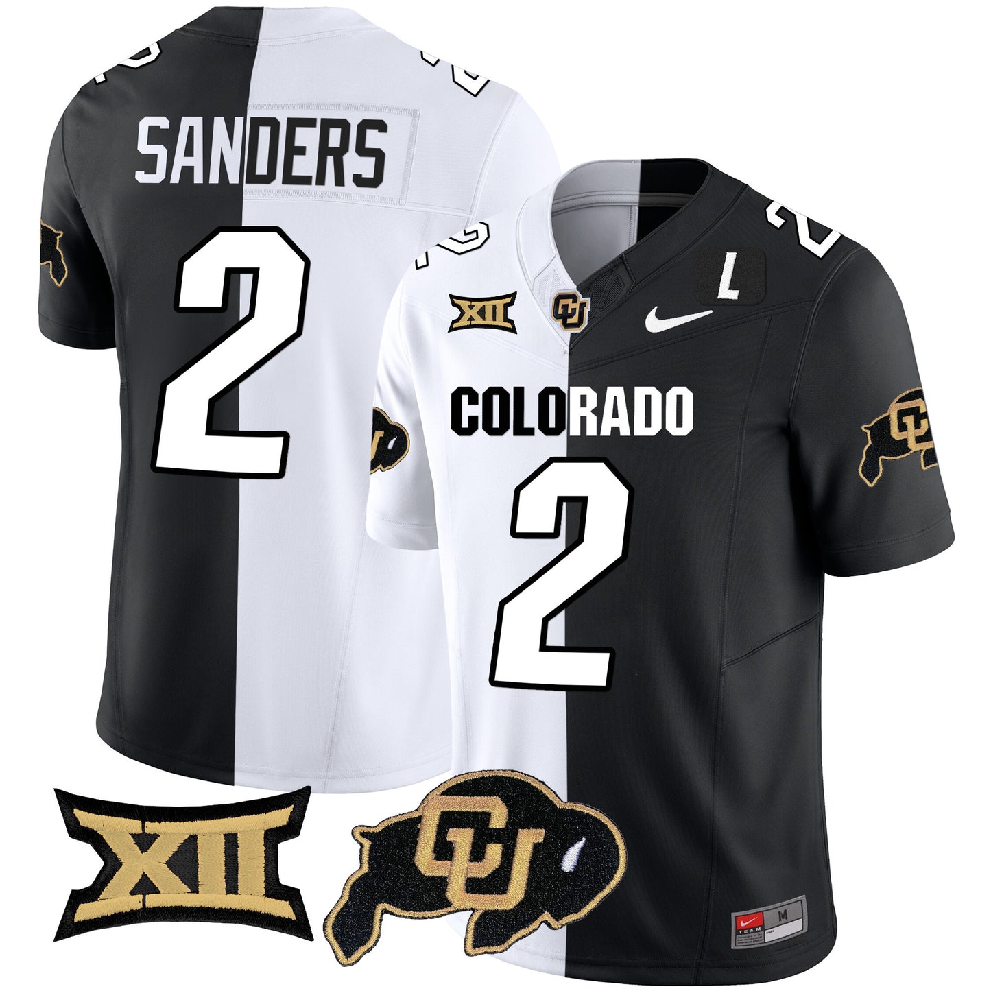 Colorado Buffaloes Vapor Limited Jersey V2 - Big 12 XII Patch - All Stitched