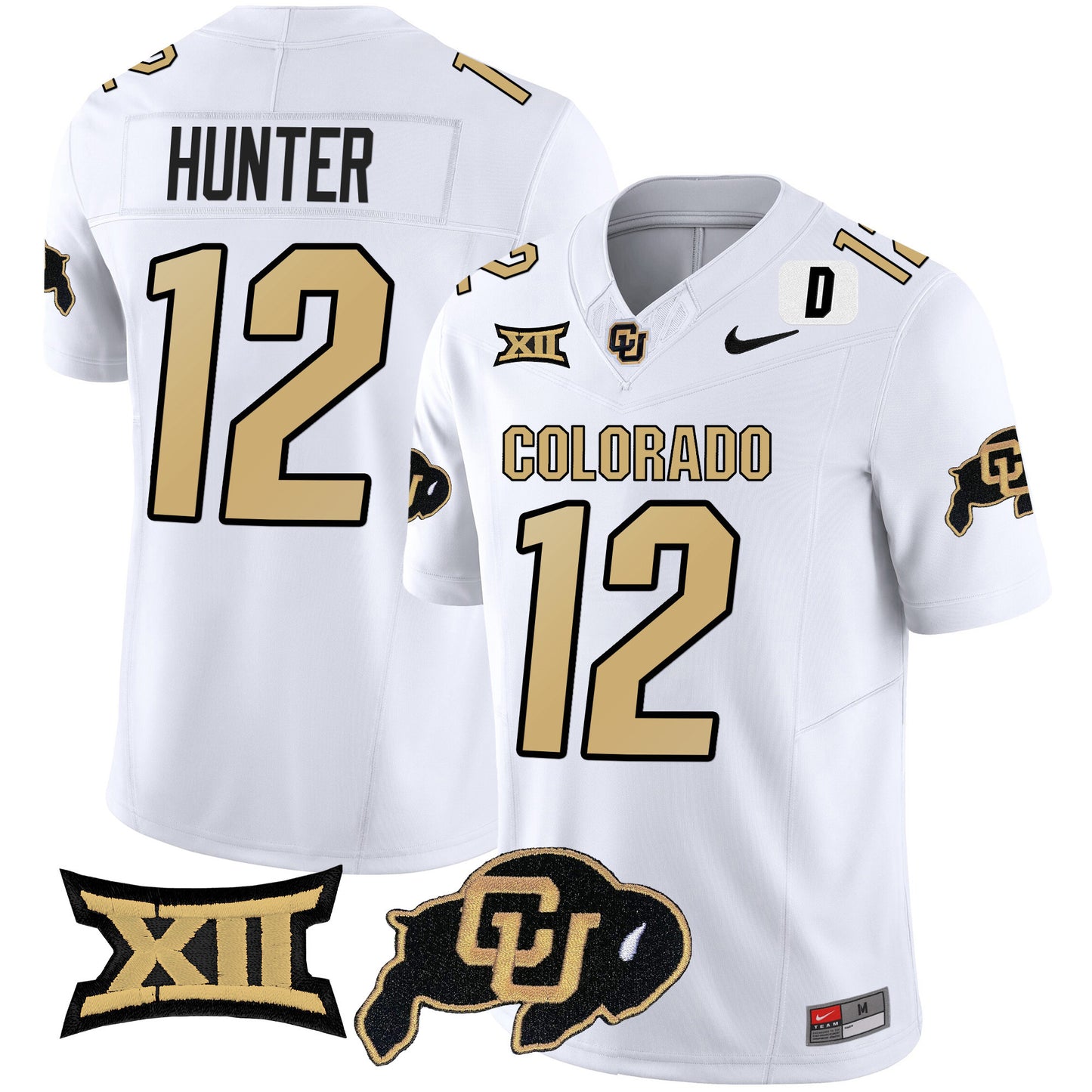 Colorado Buffaloes Vapor Limited Jersey V2 - Big 12 XII Patch - All Stitched