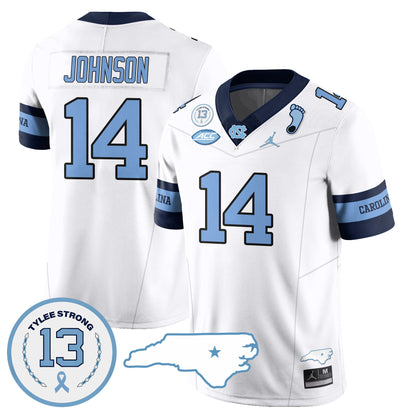 North Carolina Tar Heels Football 2024 Vapor Jersey - All Stitched