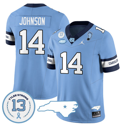 North Carolina Tar Heels Football 2024 Vapor Jersey - All Stitched