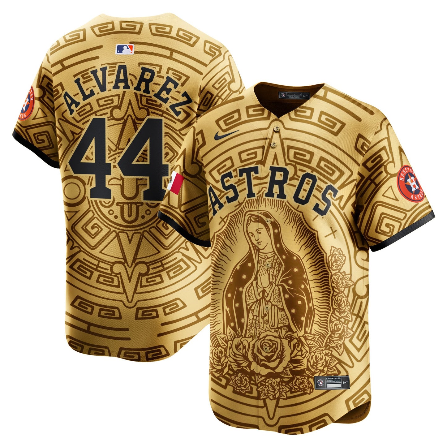 Astros Mexico Guadalupe Vapor Premier Limited Jersey - Printed