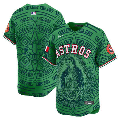 Astros Mexico Guadalupe Vapor Premier Limited Jersey - Printed