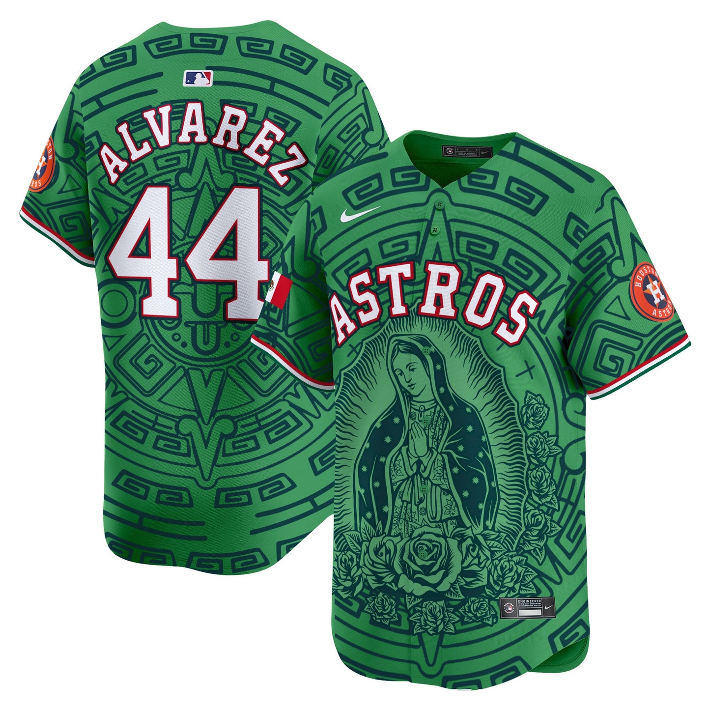 Astros Mexico Guadalupe Vapor Premier Limited Jersey - Printed