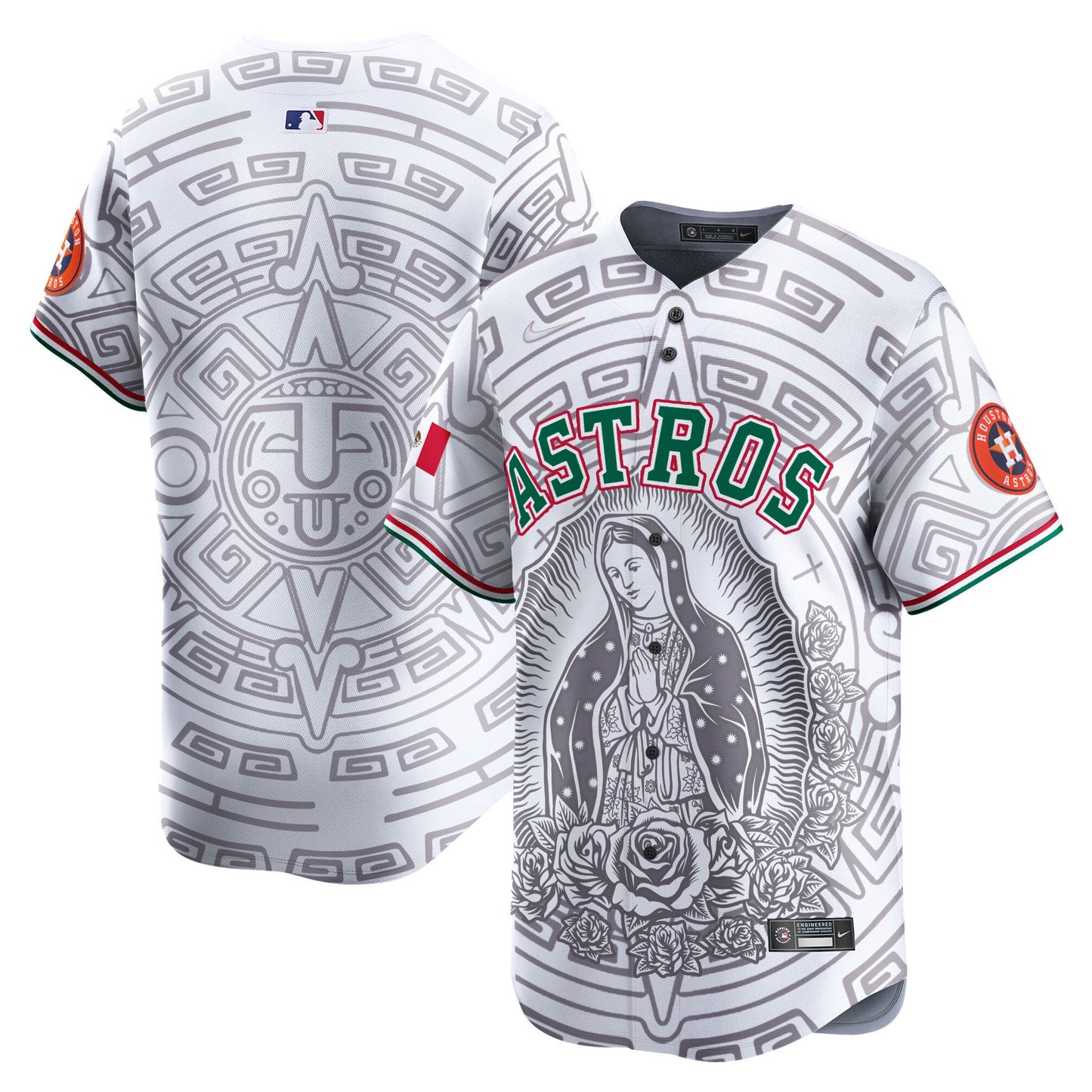 Astros Mexico Guadalupe Vapor Premier Limited Jersey - Printed