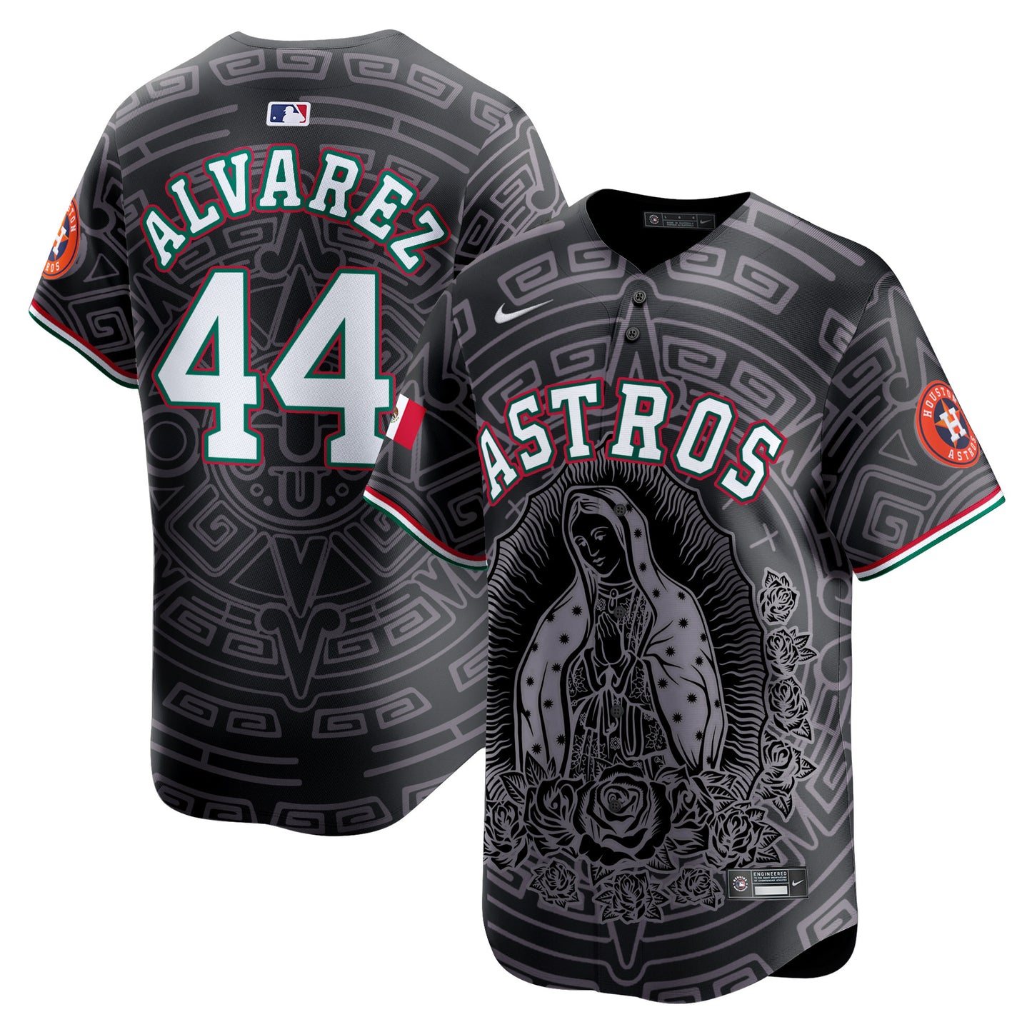 Astros Mexico Guadalupe Vapor Premier Limited Jersey - Printed