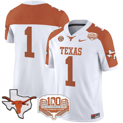 Texas Longhorns 2024 Vapor Limited Jersey - 100 years of Darrell K Royal - All Stitched