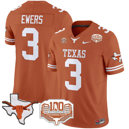 Texas Longhorns 2024 Vapor Limited Jersey - 100 years of Darrell K Royal - All Stitched