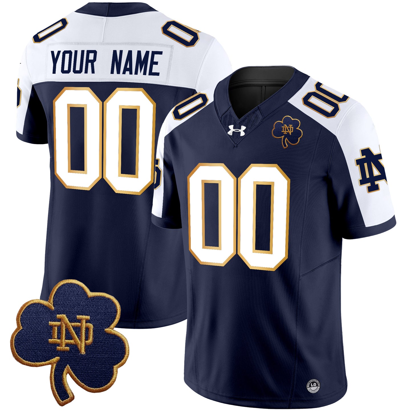 Notre Dame Fighting Irish 2024 Vapor Limited Custom Jersey V3 - All Stitched