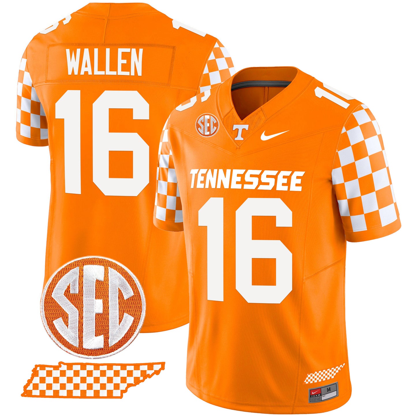 Tennessee Volunteers 2024 Checkerboard Vapor Limited Jersey - All Stitched