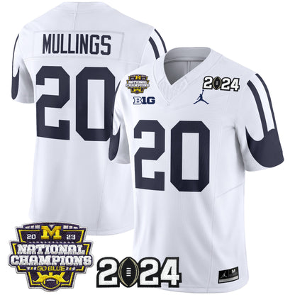 Michigan Wolverines 2024 CFP & National Champions Patch Vapor Limited Jersey - All Stitched