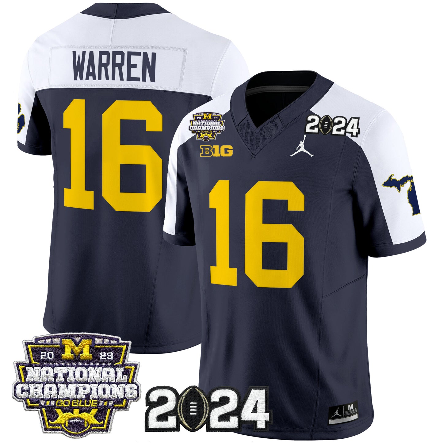 Michigan Wolverines 2024 Michigan State Style Vapor Limited Jersey - All Stitched