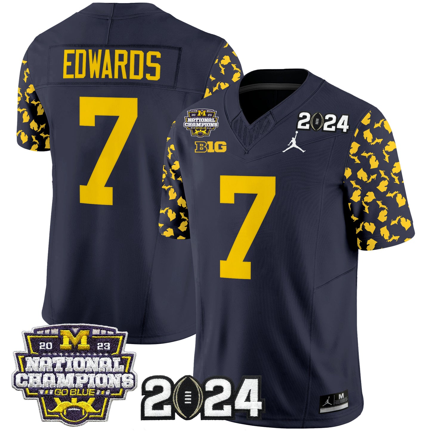 Michigan Wolverines 2024 Michigan State Style Vapor Limited Jersey - All Stitched