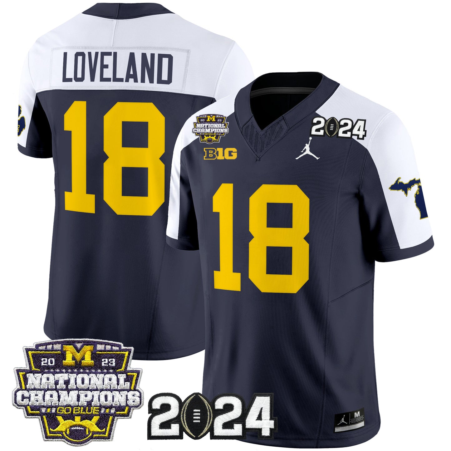 Michigan Wolverines 2024 Michigan State Style Vapor Limited Jersey - All Stitched