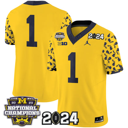 Michigan Wolverines 2024 Michigan State Style Vapor Limited Jersey - All Stitched