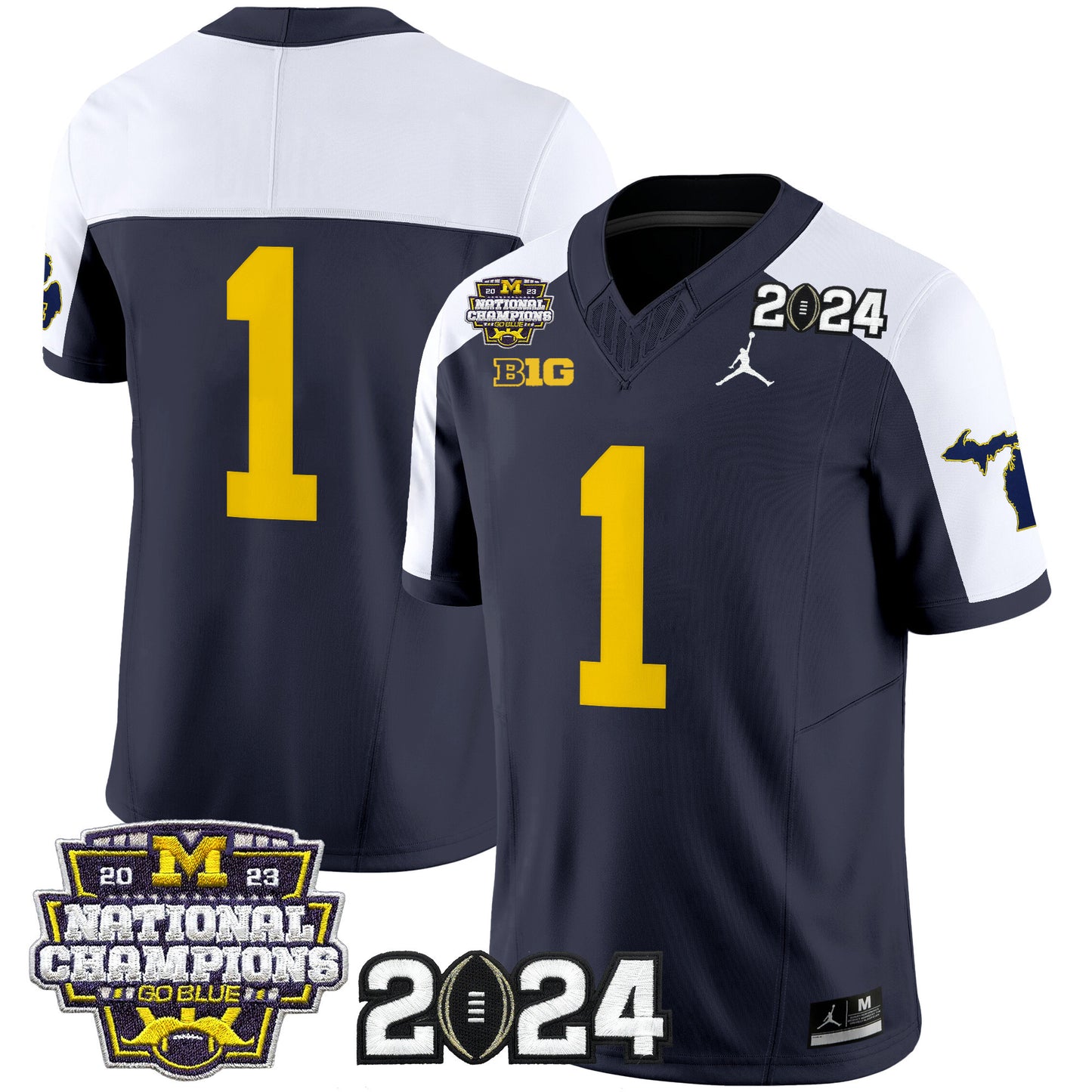 Michigan Wolverines 2024 Michigan State Style Vapor Limited Jersey - All Stitched