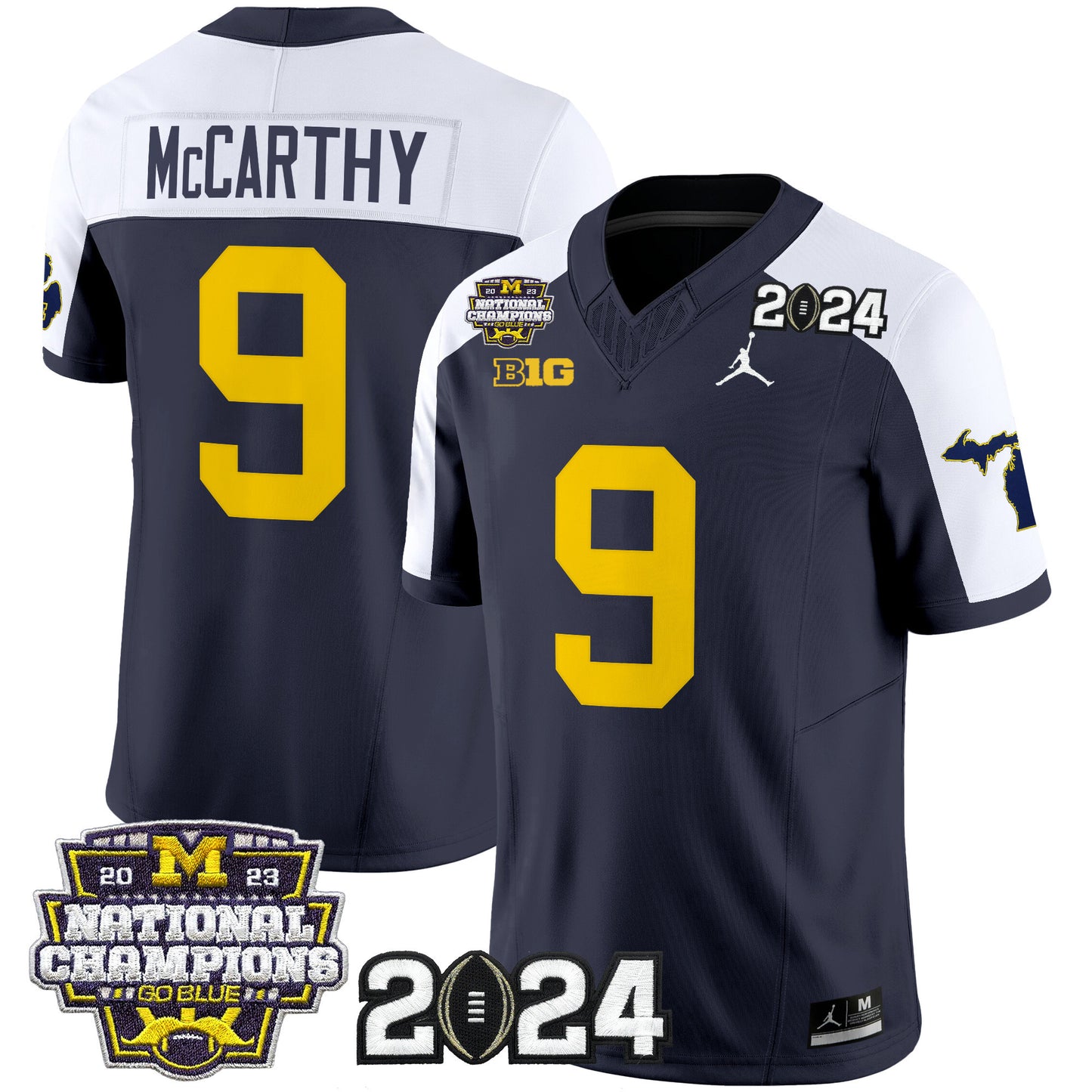 Michigan Wolverines 2024 Michigan State Style Vapor Limited Jersey - All Stitched