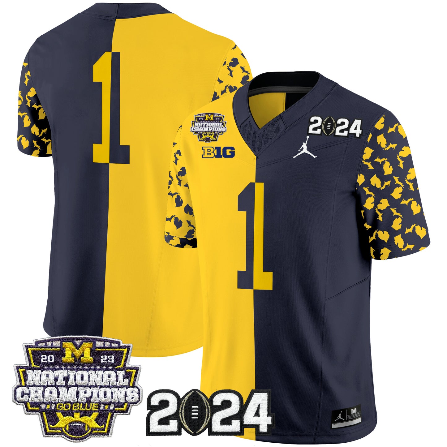 Michigan Wolverines 2024 Michigan State Style Vapor Limited Jersey - All Stitched