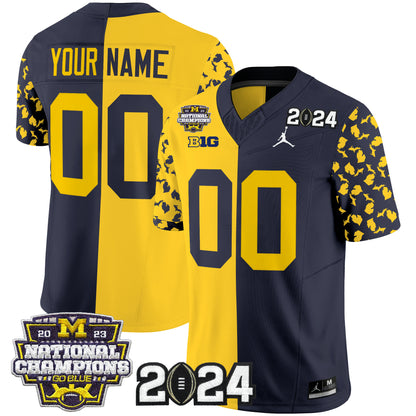 Michigan Wolverines 2024 Michigan State Style Vapor Limited Custom Jersey - All Stitched