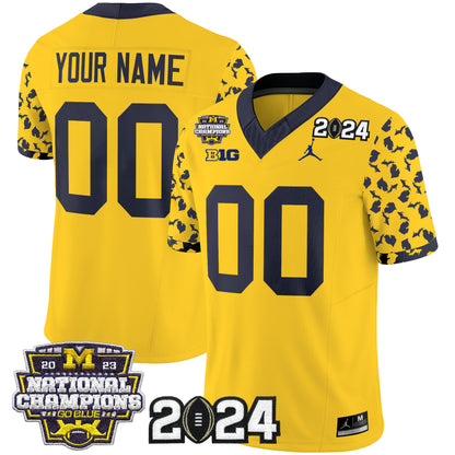 Michigan Wolverines 2024 Michigan State Style Vapor Limited Custom Jersey - All Stitched