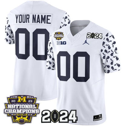 Michigan Wolverines 2024 Michigan State Style Vapor Limited Custom Jersey - All Stitched