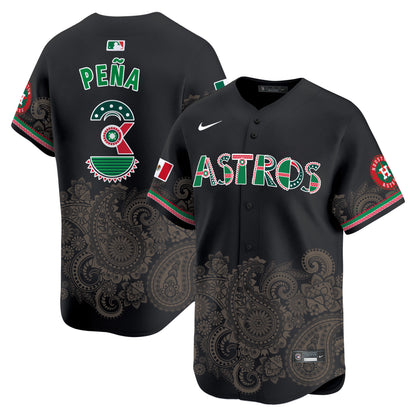 Astros Paisley Mexico Vapor Premier Limited Jersey V2- Printed