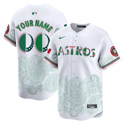 Astros Paisley Mexico Vapor Premier Limited Custom Jersey V2- Printed