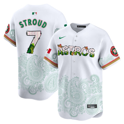 Astros Paisley Mexico Vapor Premier Limited Jersey V4 - Printed