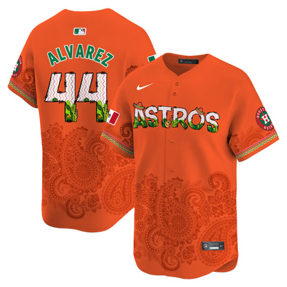 Astros Paisley Mexico Vapor Premier Limited Jersey V4 - Printed