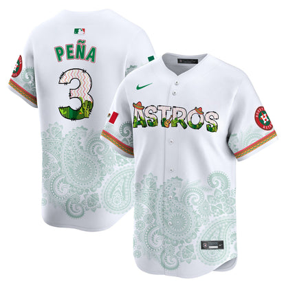 Astros Paisley Mexico Vapor Premier Limited Jersey V4 - Printed